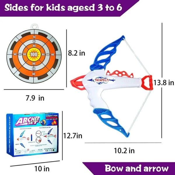 Zeymo Kids Foam Bow and Arrow Toy Set - Image 4