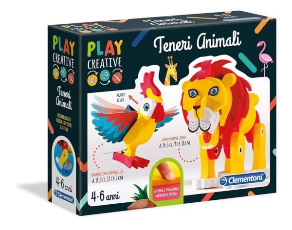 the Clementoni Play Creative Spongy Animals kit