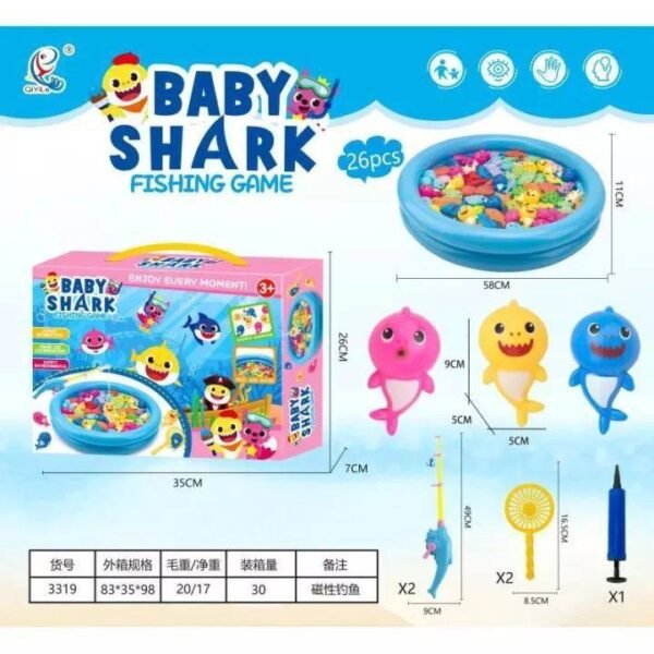 Baby Shark-themed magnetic fishing game - Image 2