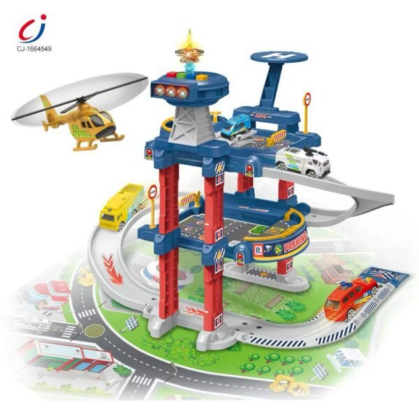 multi-level toy car parking garage playset - Image 2
