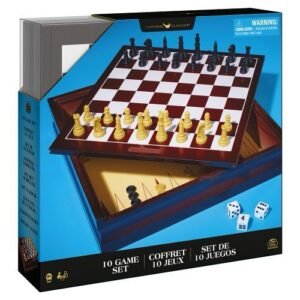 Chess with wooden cabinet