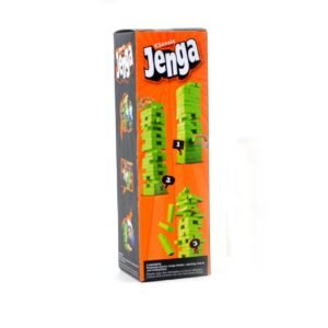 green Plastic Classic Jenga Blocks