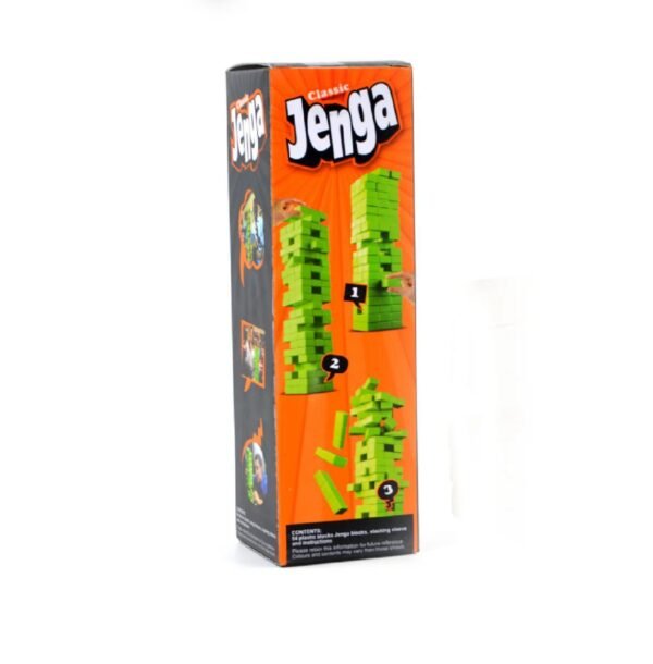 green Plastic Classic Jenga Blocks