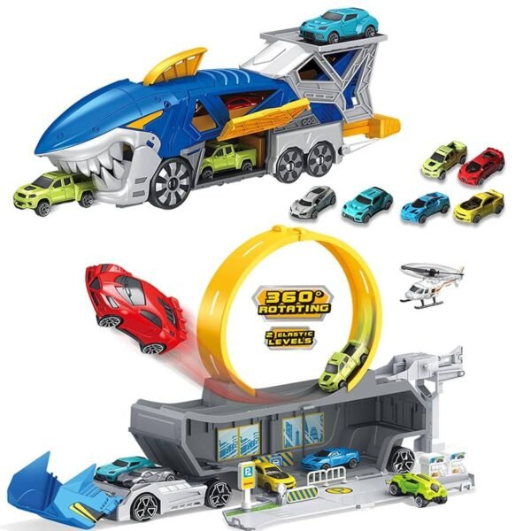 Kids N Play Shark Catapult Track Playset - Image 3