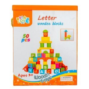 Letter wooden blocks