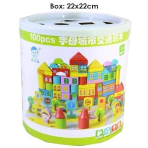 wooden city building blocks