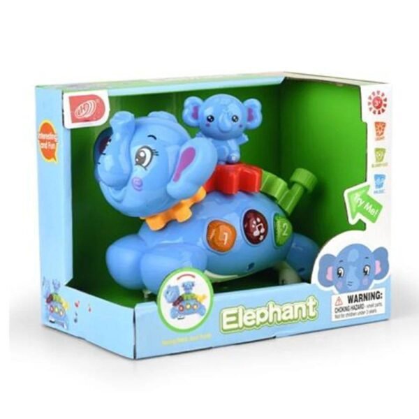 Baby Toys Ringató Elefánt Bébijáték Fény és Hang Effektekkel