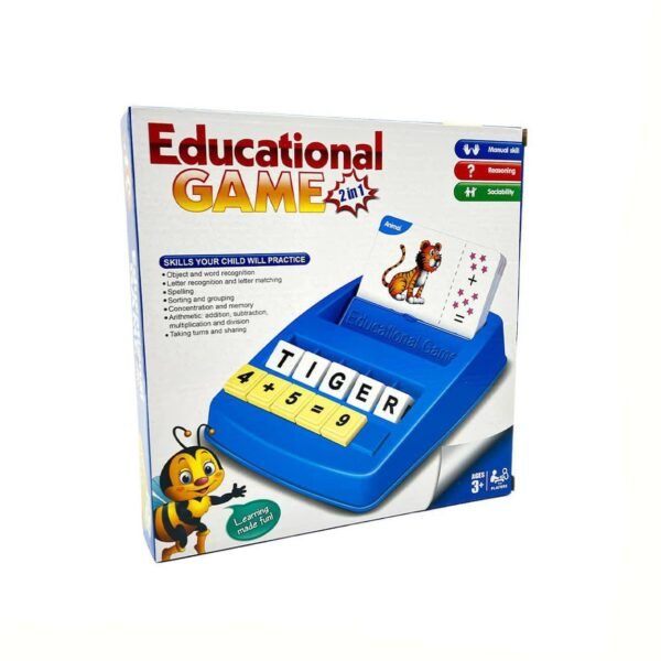 2 in 1 English and Mathematical Educational Board Game for Kids