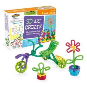 Geospace 3-D Imagination Art Twisty Stixs Building Kit