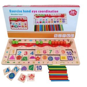 wooden educational toy designed to enhance hand-eye coordination