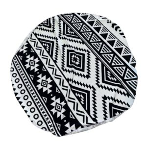 Microfiber beach towel black prints