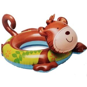 Big inflatable animal swim ring monkey