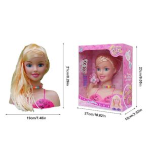 doll head designed for hair styling and makeup