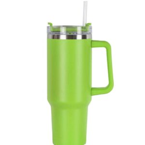 Stainless Steel Tumbler With Handle And Straw 1.1 L