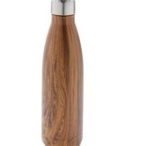 Stainless Water Bottle Woth Wood Design 500 ML