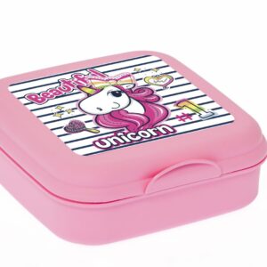 Pink Unicorn Lunch Box
