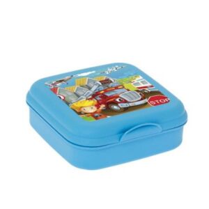 Blue Lunch Box with Design