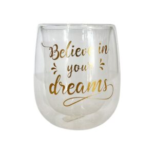 Quotes Transparent Glass Mug