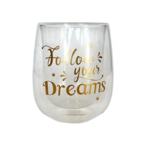 Quotes Transparent Glass Mug