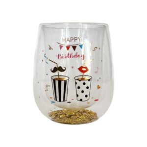 Quotes Transparent Glass Mug