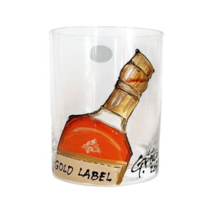 Hand Painted whiskey Glass
