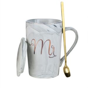 Mr Marble Grey Mug With Spoon