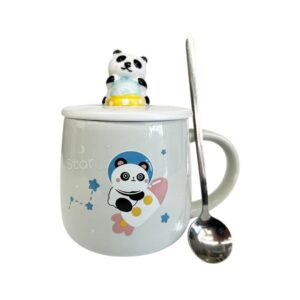 Panda Ceramic Mug with Spoon