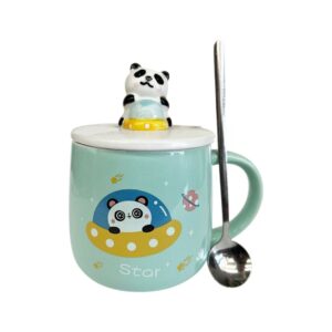 Panda Ceramic Mug with Spoon