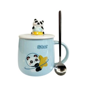 Panda Ceramic Mug with Spoon