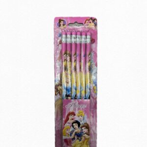 Disney Princess themed wooden pencils with erasers