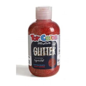Toy Color Magic Glitter Glue Tempera in red