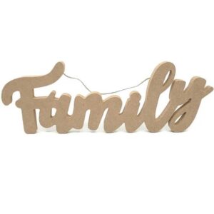 Family woodn sign