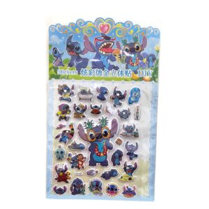 sheet of Disney Lilo & Stitch puffy stickers