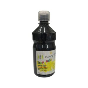 bottle of Pajory Kids Finger Paint in black