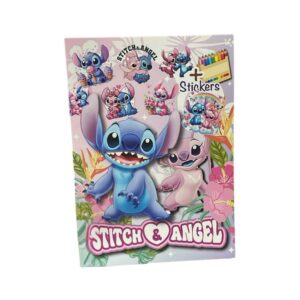 Disney Stitch & Angel coloring and sticker book