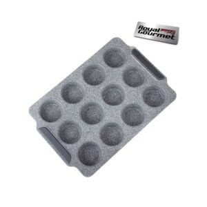 Royal Gourmet – Muffin Pan 12 Cups with Silicone Handle