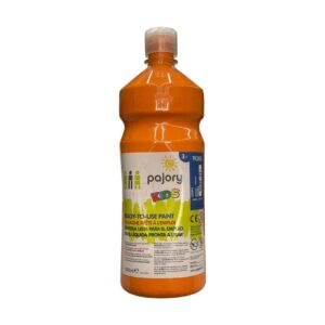 bottle of Pajory Kids Ready-to-Use Gouache Paint in orange 1000ml