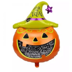 pumpkin/whitch’s hat foil ballon  Sizes available:80*57 - 28*43