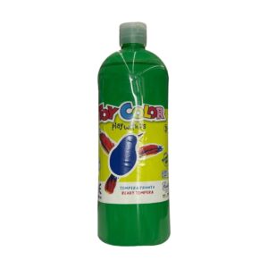 bottle of "by COLOR green play with us" ready tempera paint. 1000ML
