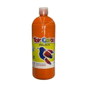 1000ml bottle of orange Toy Color Superwashable Ready Tempera Paint