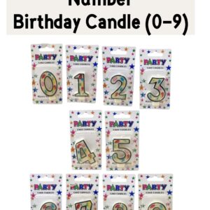Number Birthday Candle 0-9