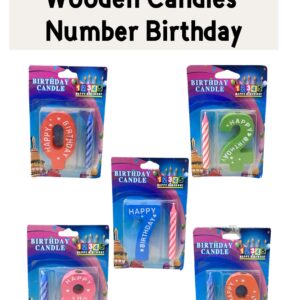 Wooden Candles Number
