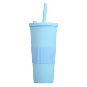 Plastic Cup with Straw 750 ML