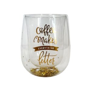 Quotes transparent Glass Mug