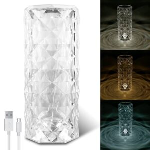 Color Changing Crystal Night Light 21 cm