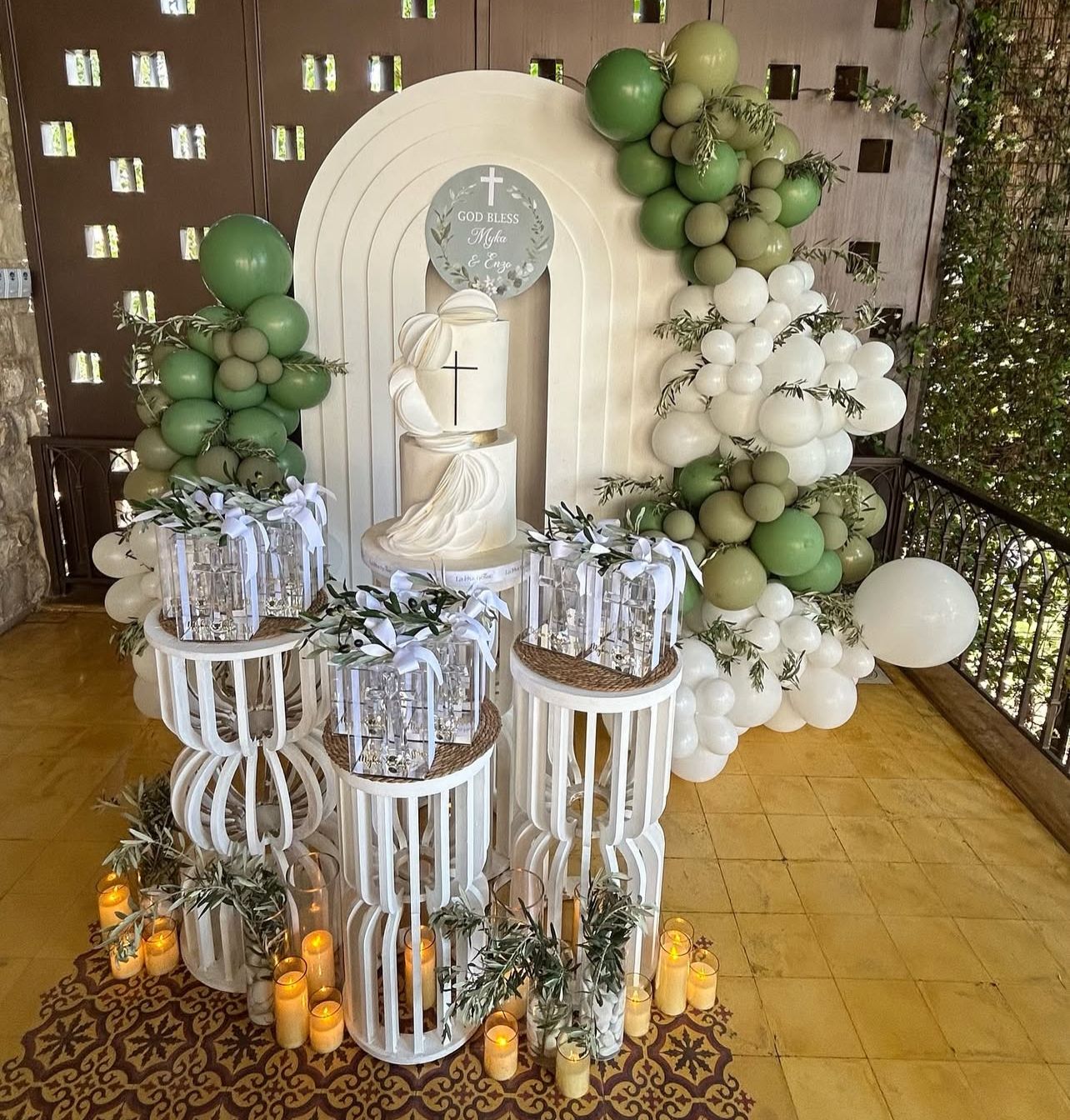Baptism Candle Table