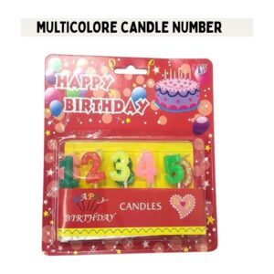 Multicolored numbers of candles