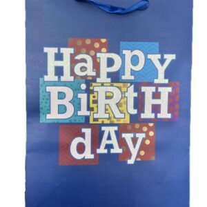 Happy Birthday Carton Bag 42x31 cm