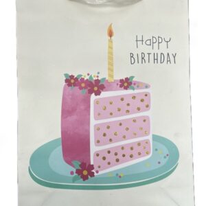 Happy Birthday Carton Bag 42x31 cm