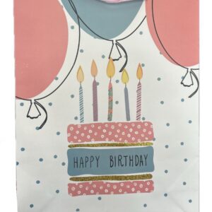 Happy Birthday Carton Bag 42x31 cm